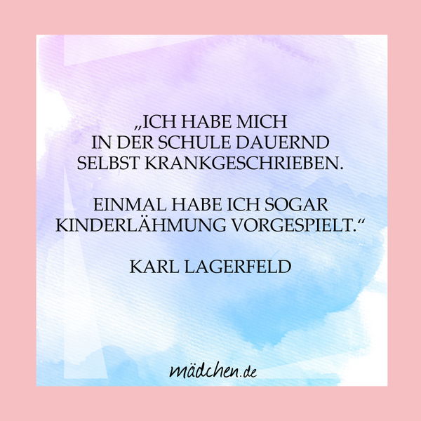 Karl über die Schule